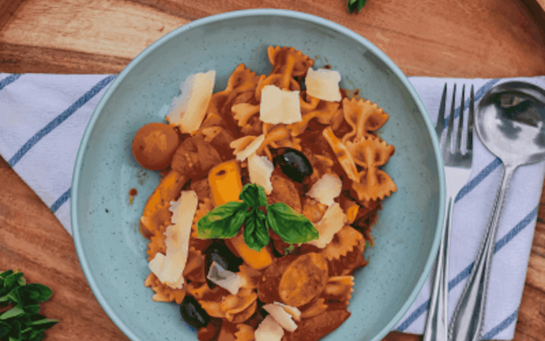 Spicy Sausage & Peppers Pasta